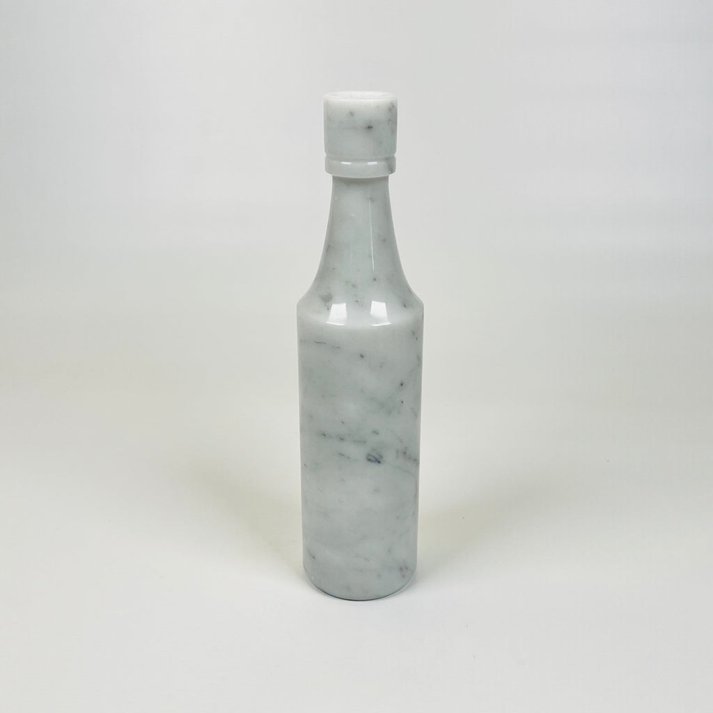 Wine Grey Marble Decor Bottle Candle Stand