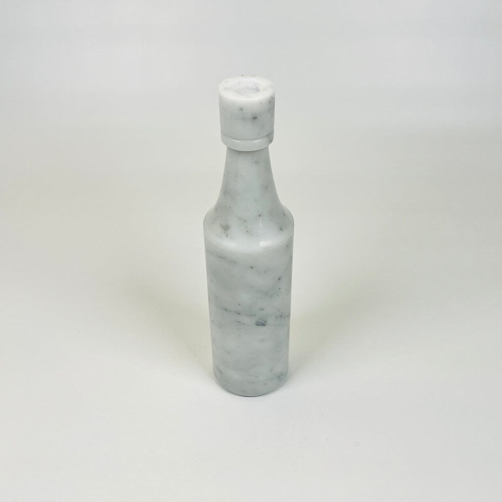 Wine Grey Marble Decor Bottle Candle Stand