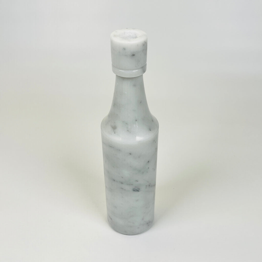 Wine Grey Marble Decor Bottle Candle Stand