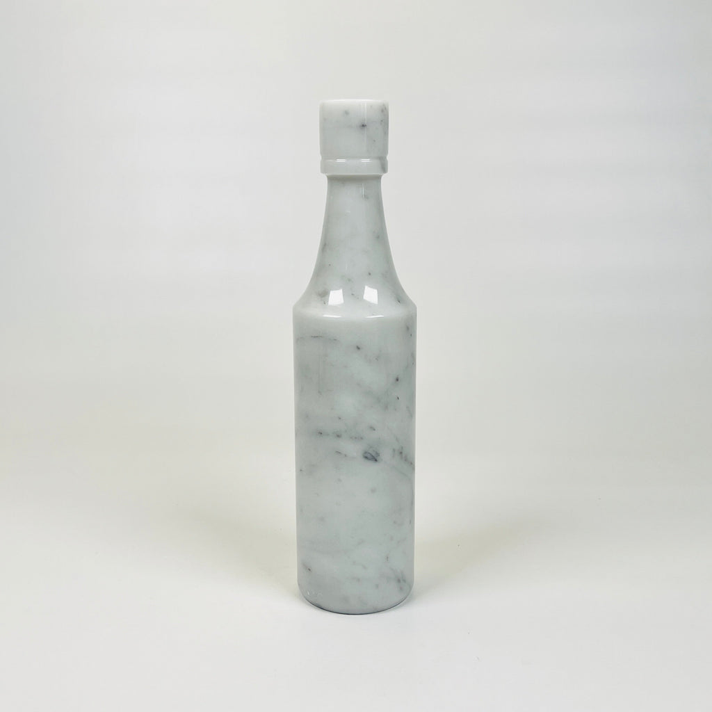 Wine Grey Marble Decor Bottle Candle Stand