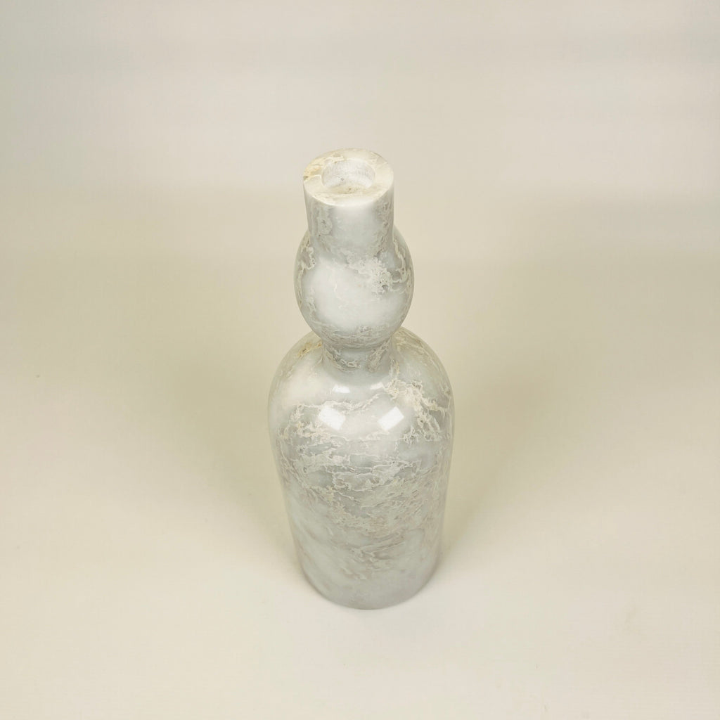 Long Bulb Neck Marble Decor Bottle Candle Stand