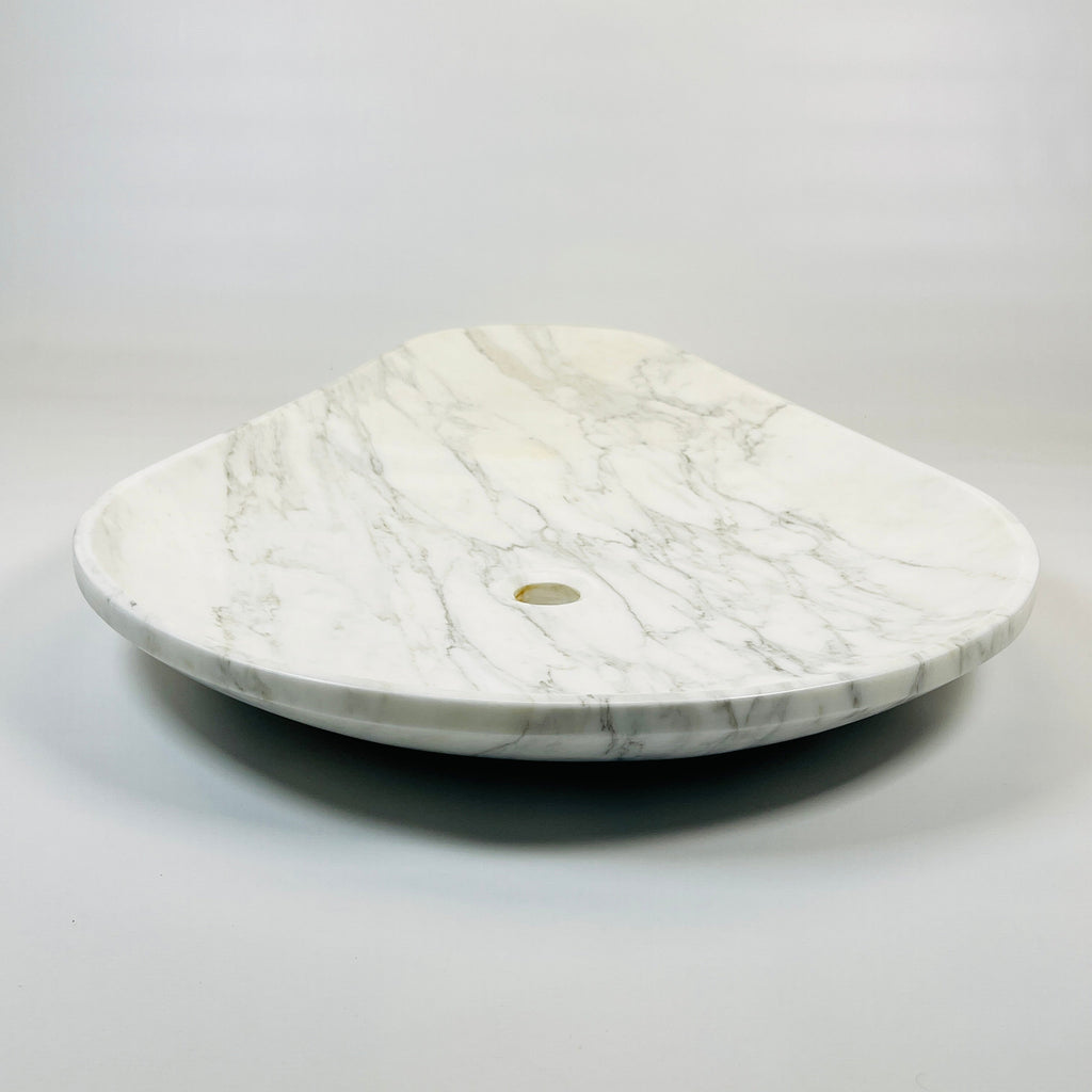 Tear Drop Grey Webbed Marble Sink