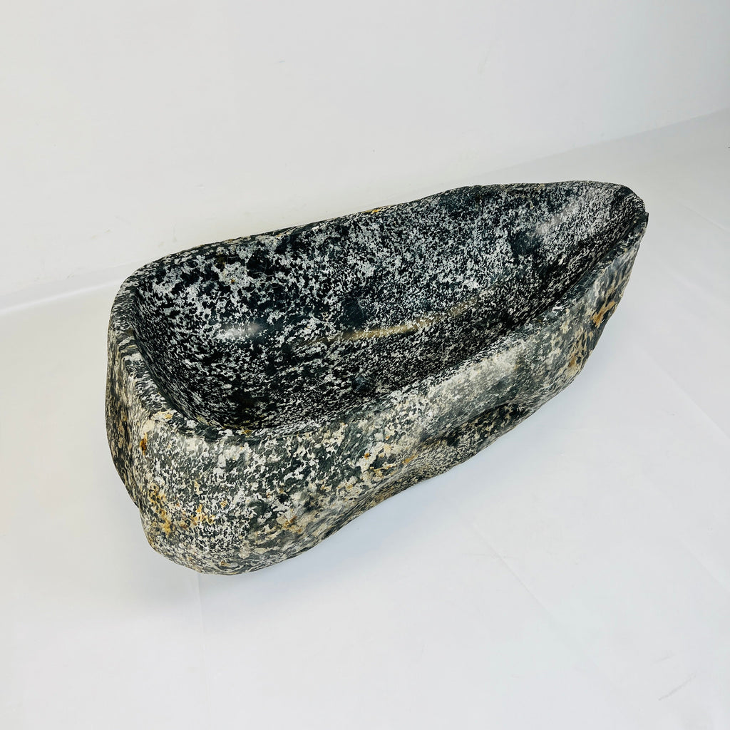 Caramel Spotted River Stone Sink