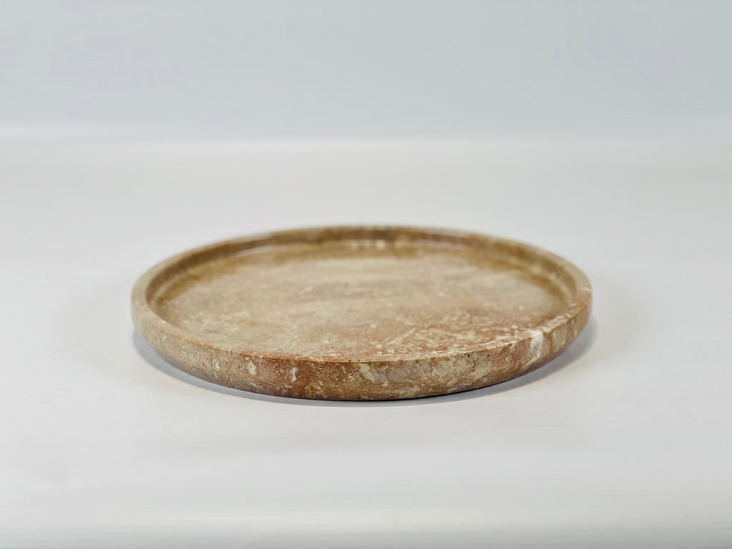 Grazed Travertine Plate