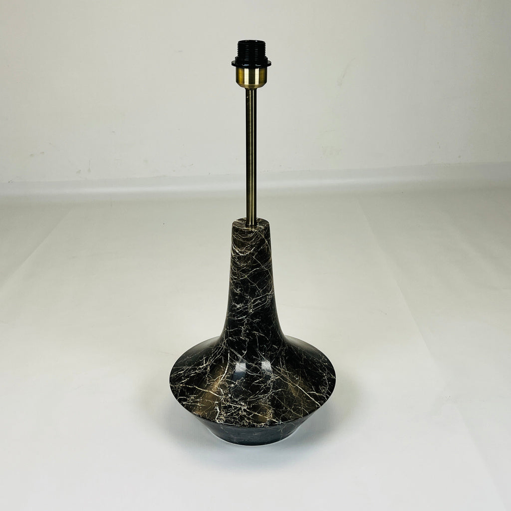 Bulged Saucer Golden Webbed Table Lamp