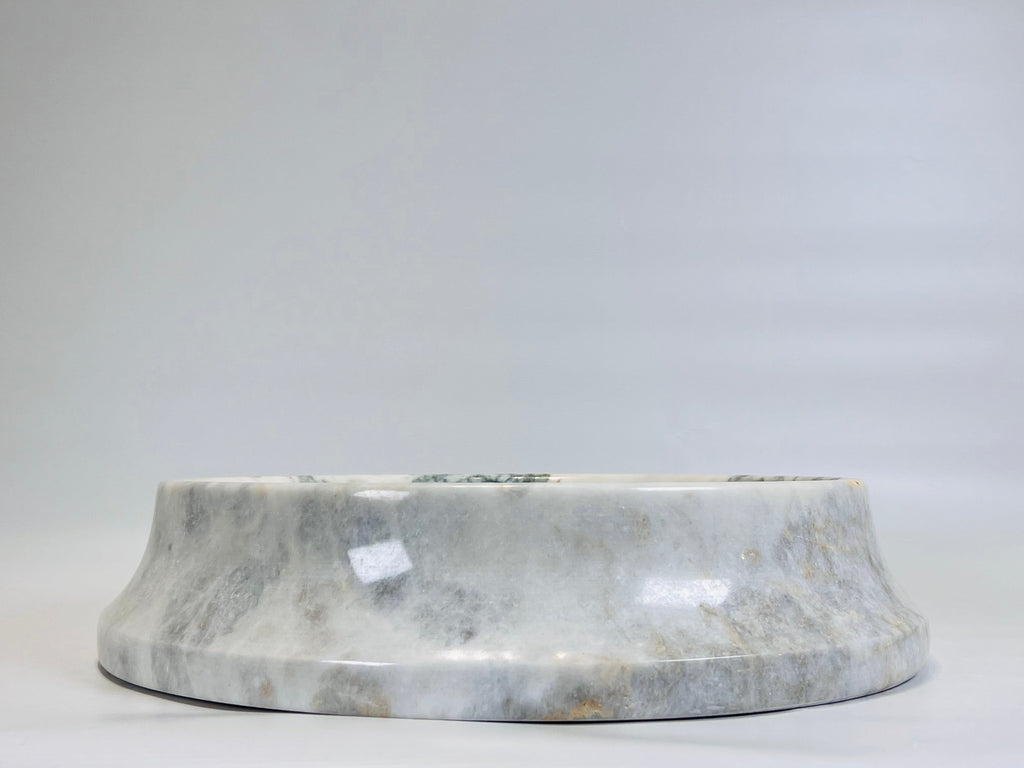 Lightly Veined Crater Marble Sink