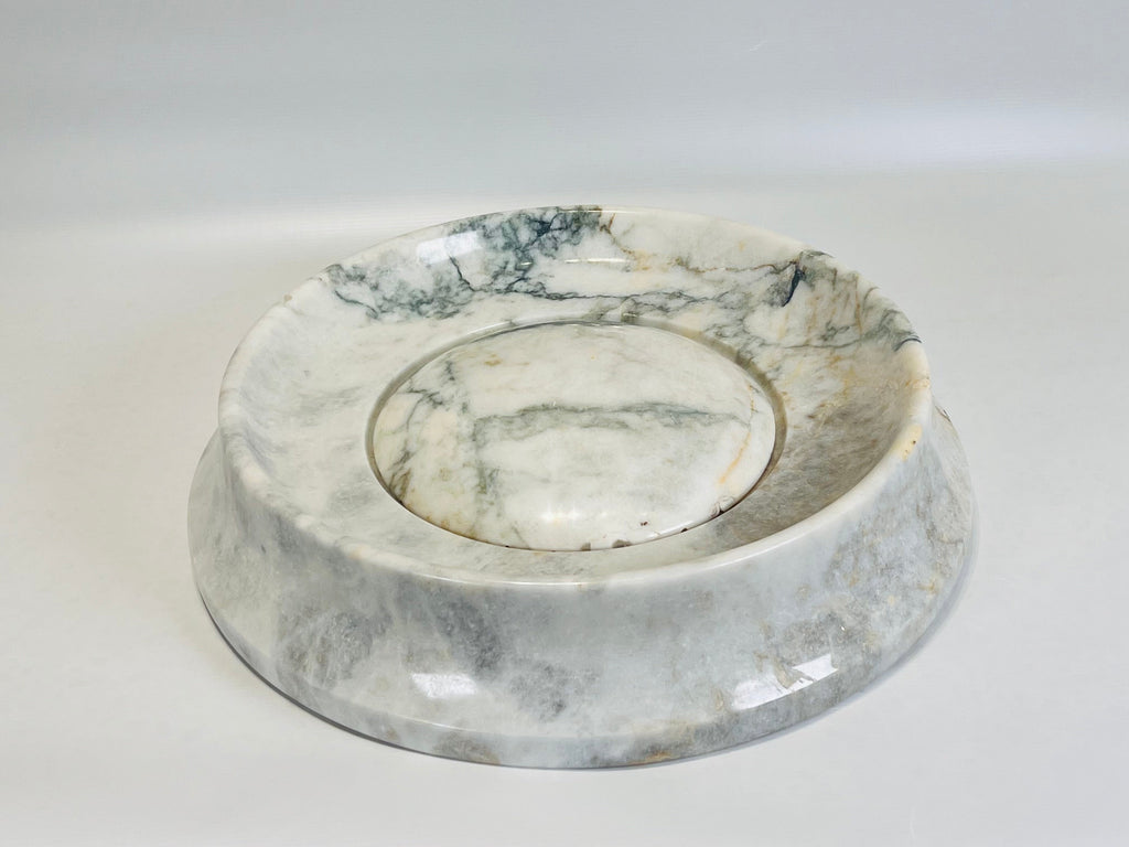 Lightly Veined Crater Marble Sink