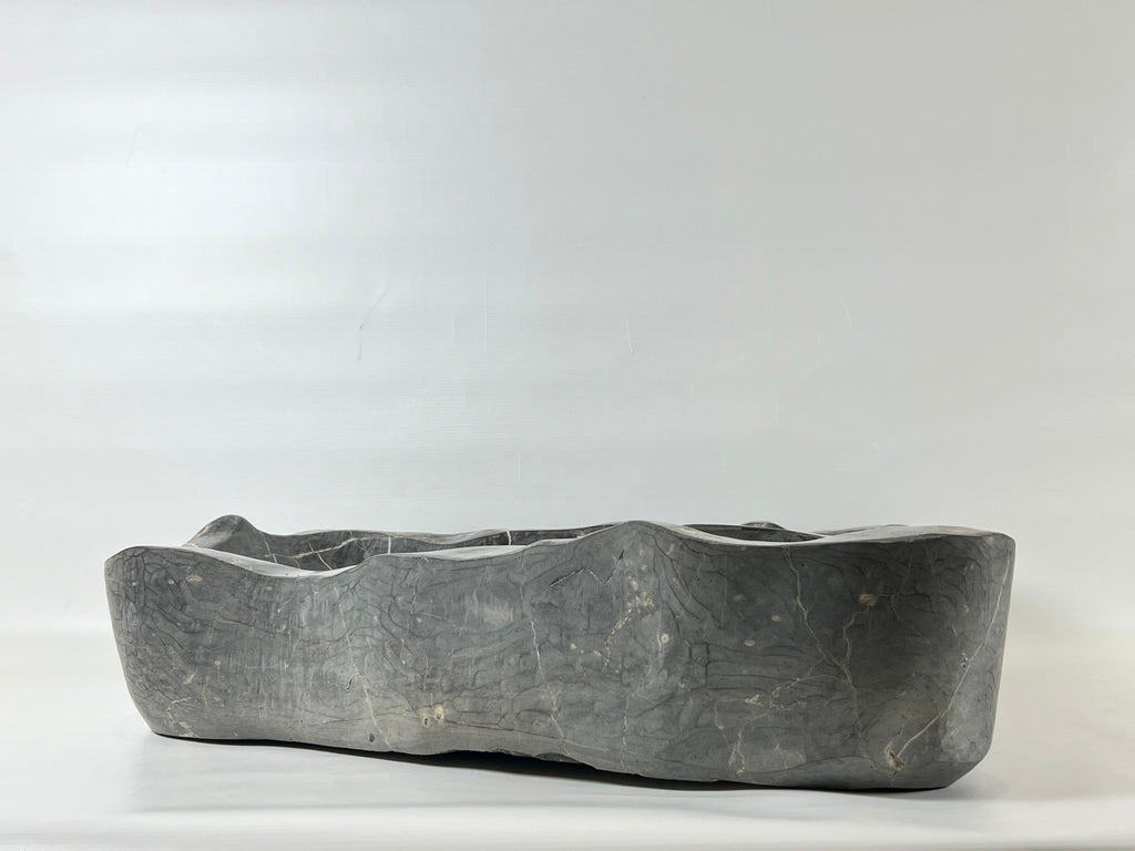 Dark Grey Webbed River Stone Sink