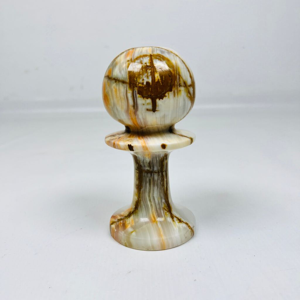 Pawn Onyx Candle Stand