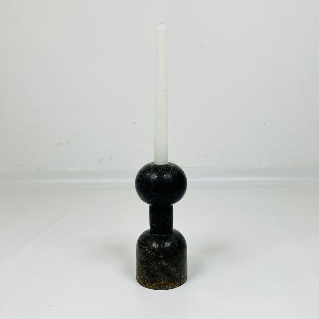 Dumbbell Black Candle Stand