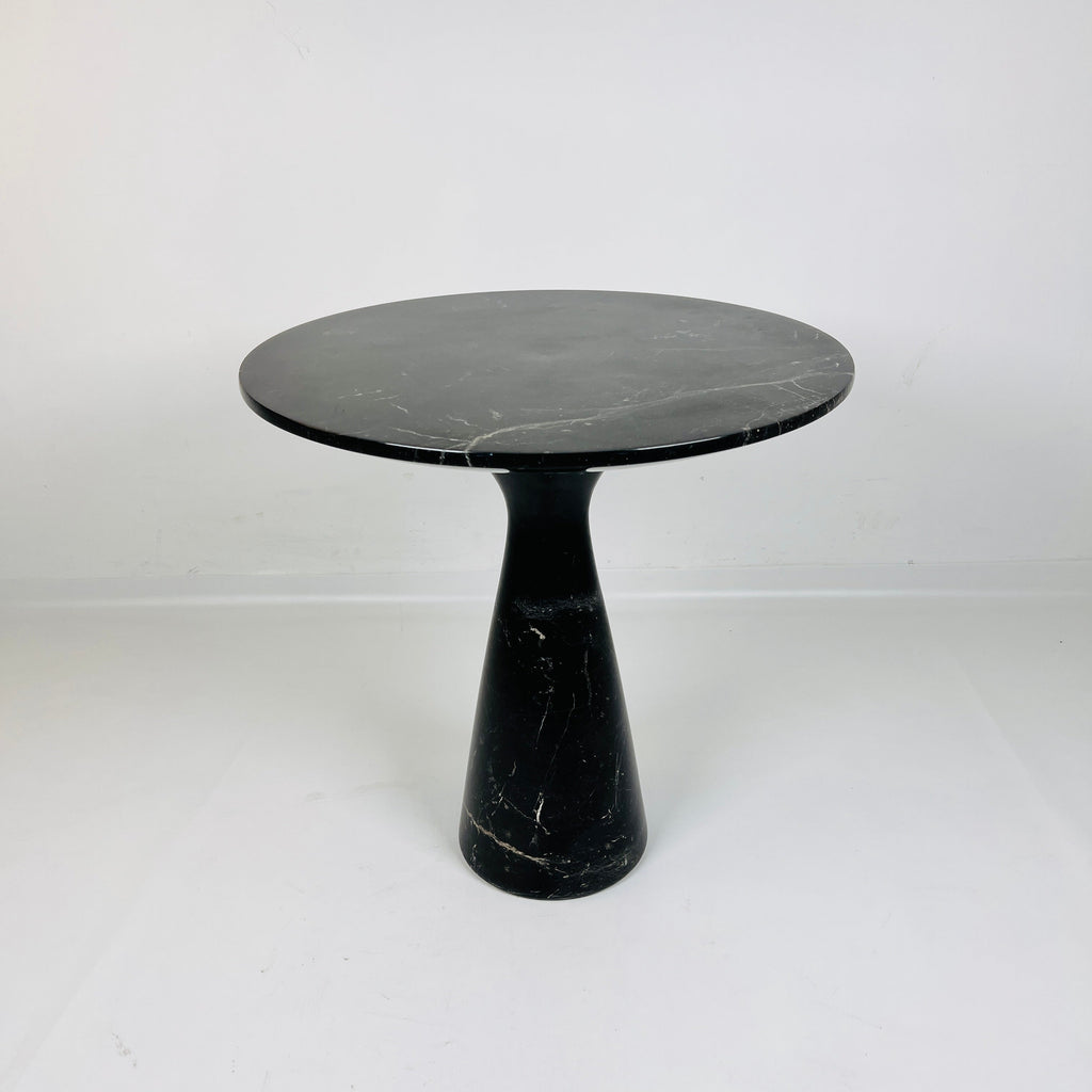 Minimalist Black Streaked Side Table