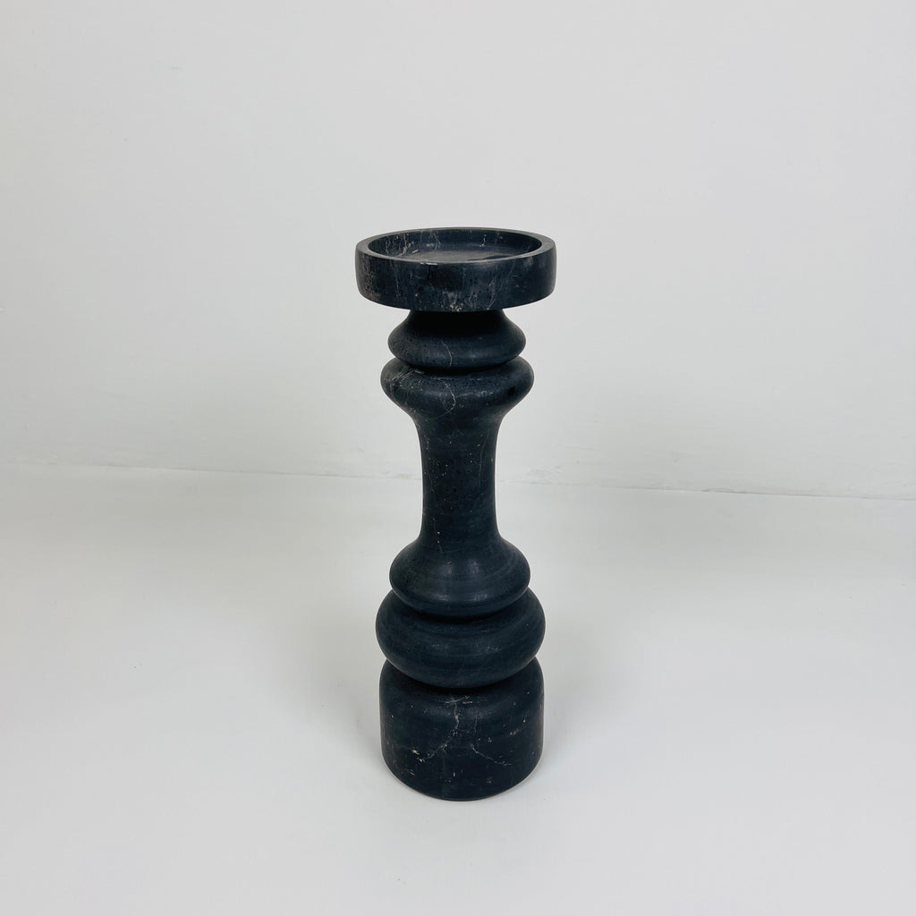 Pillar Black Candle Stand (Medium)