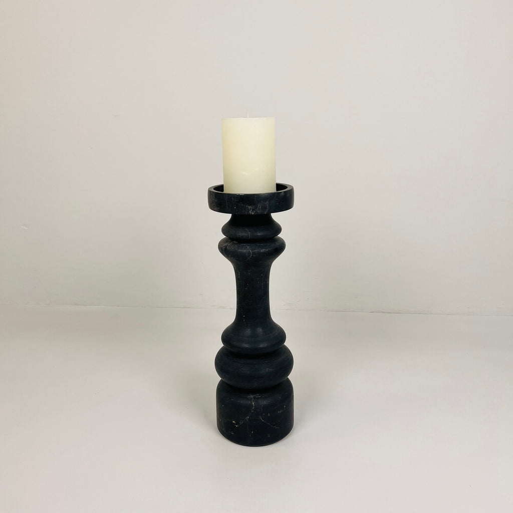 Pillar Black Candle Stand (Medium)