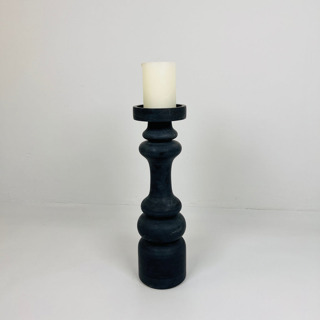 Pillar Black Candle Stand (Large)