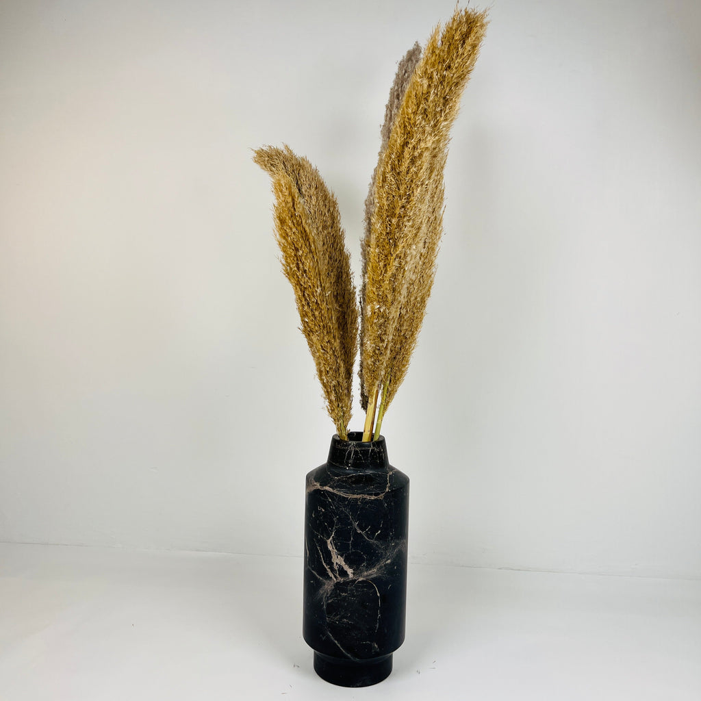 Cylindrical Golden Webbed Vase