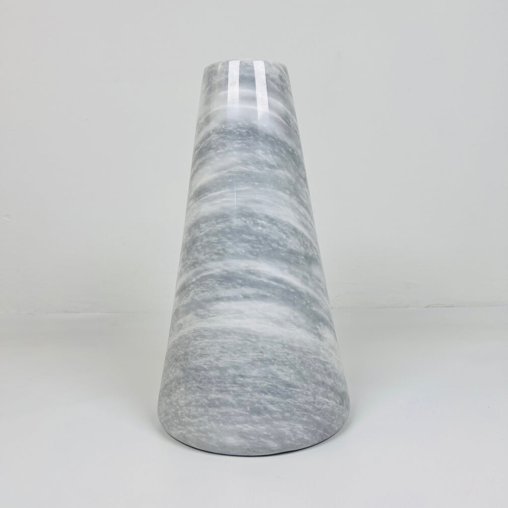 Funnel Grey Waved Vase