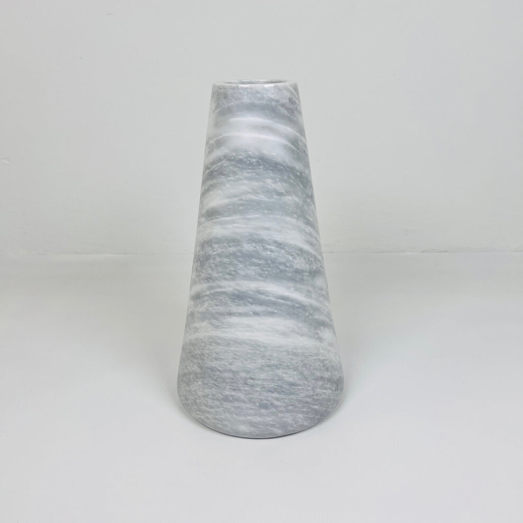 Funnel Grey Waved Vase