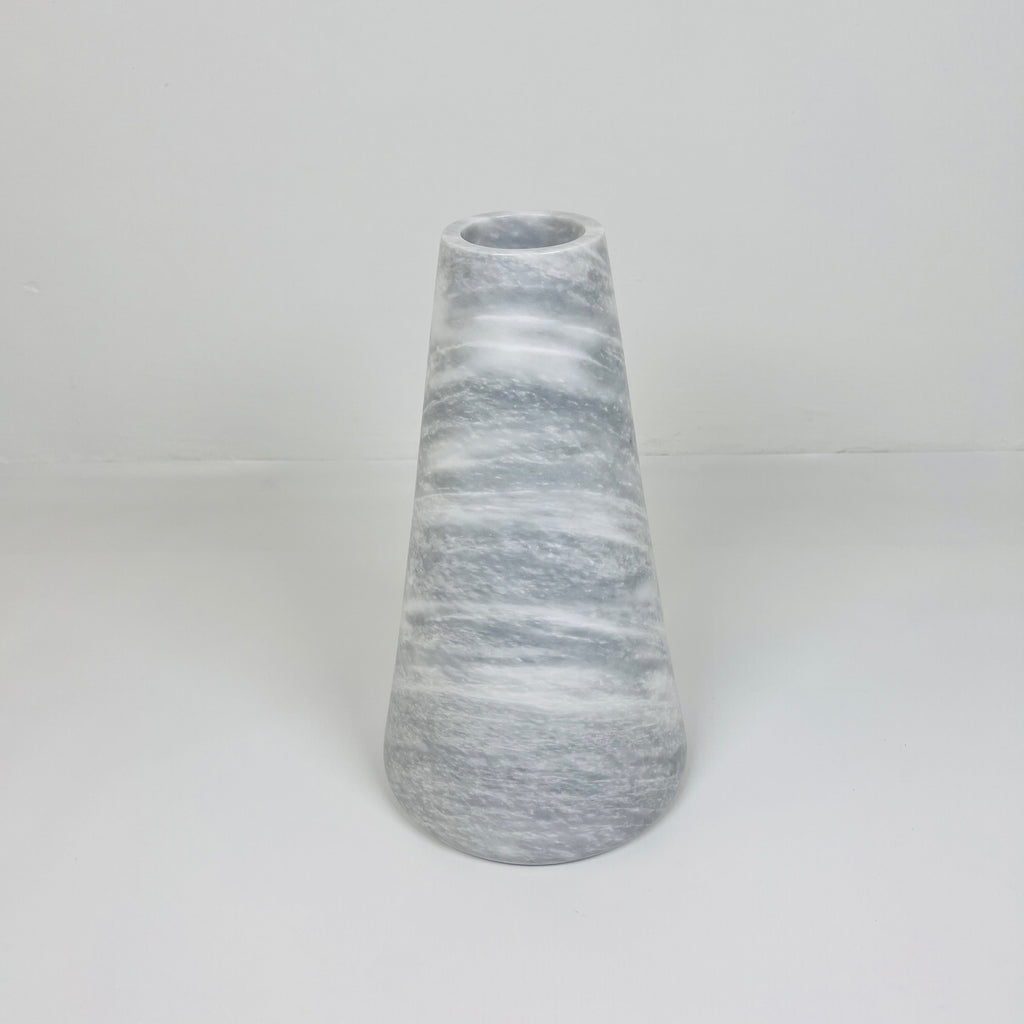 Funnel Grey Waved Vase