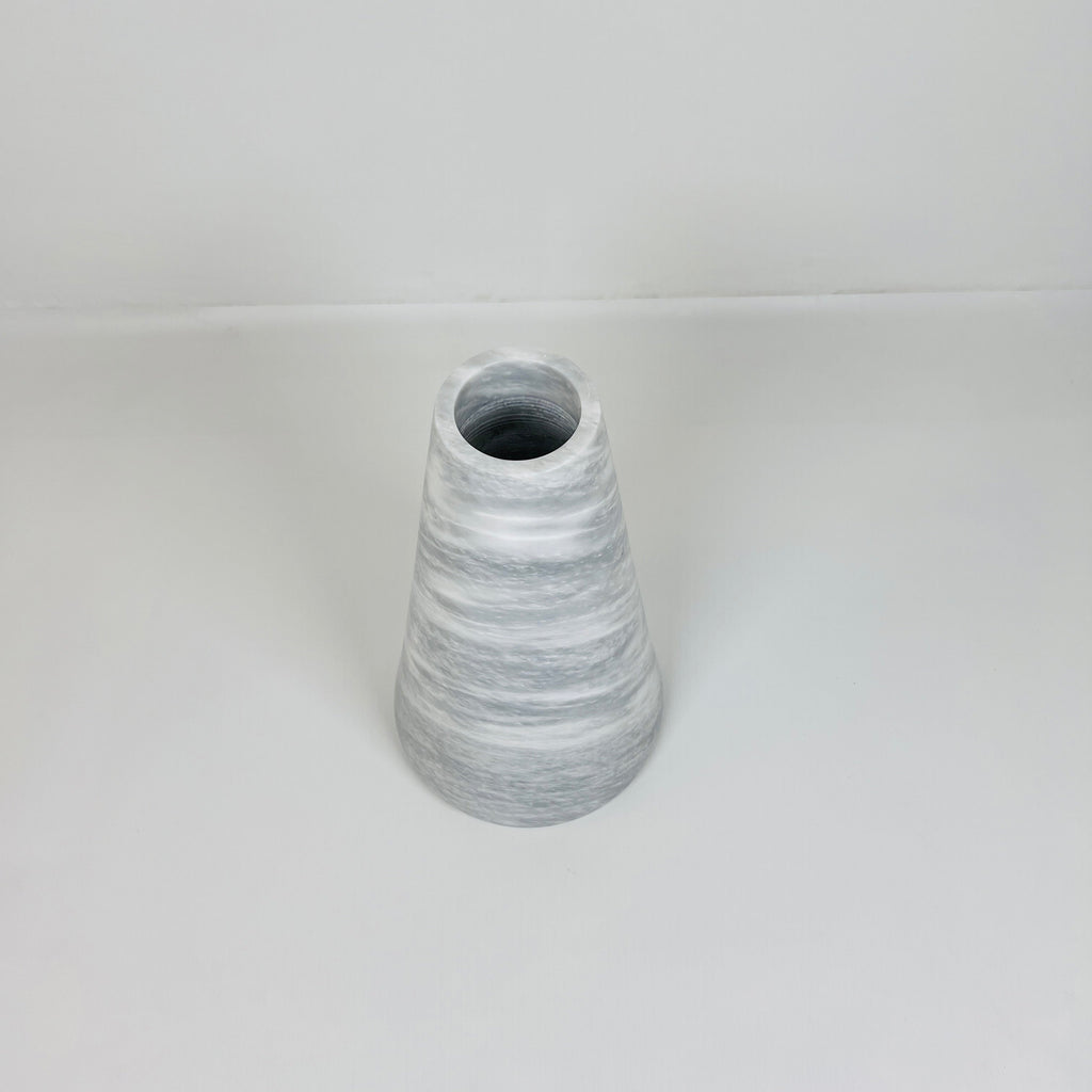 Funnel Grey Waved Vase