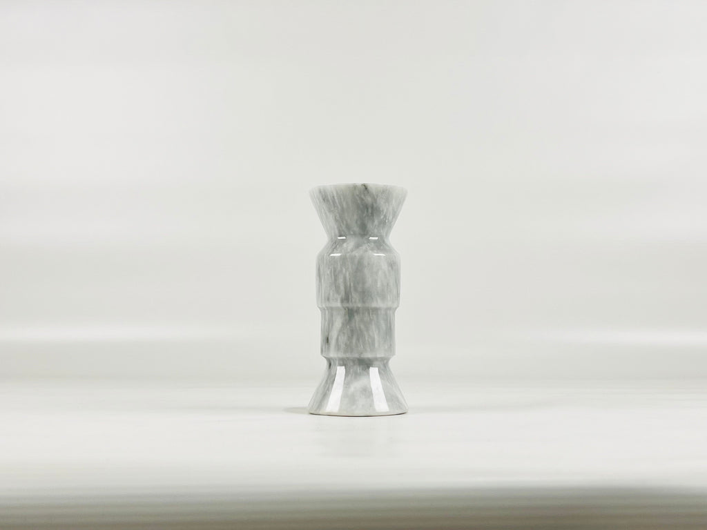 Pawn Grey Streaked Marble Candle Stand