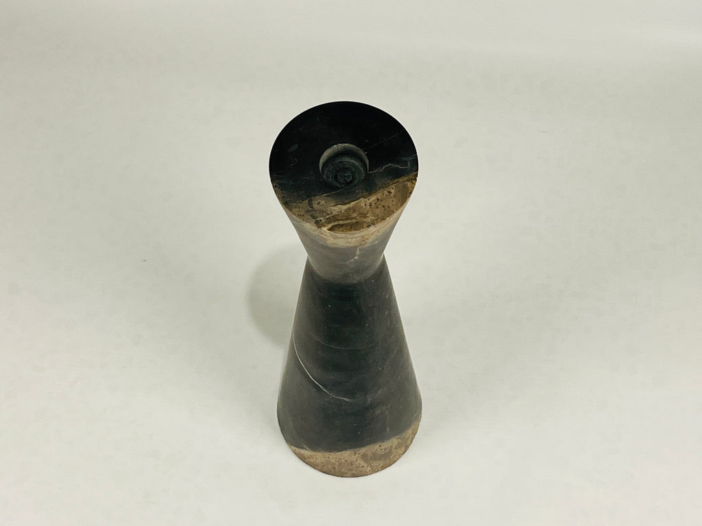 Funnel Blotched Marble Candle Stand