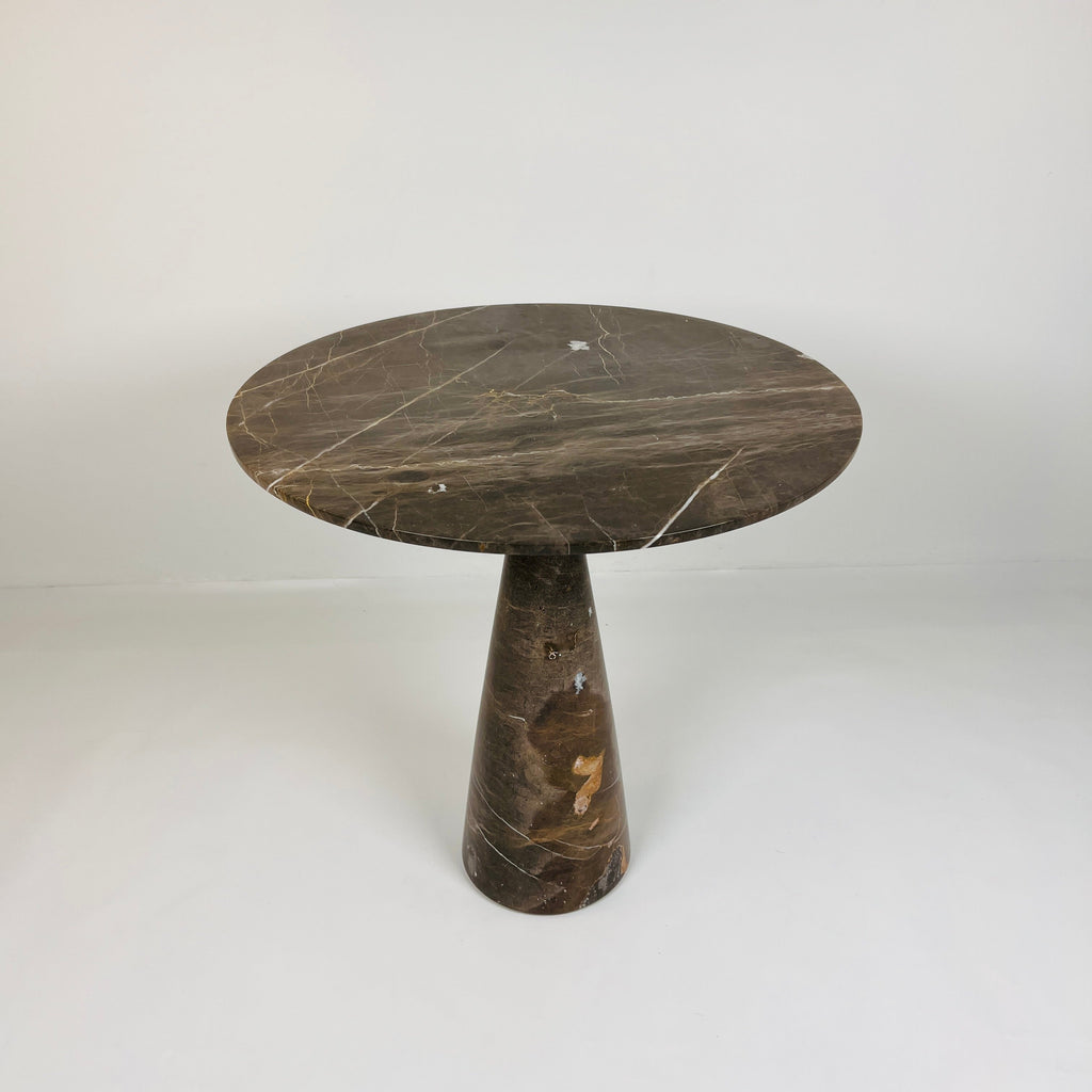 Amber Grazed Travertine Side Table