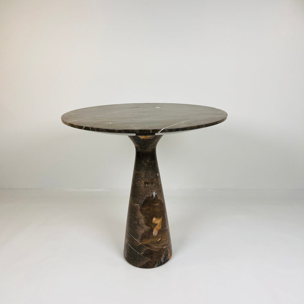 Amber Grazed Travertine Side Table