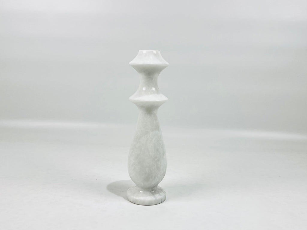 Traditional White Marble Candle Stand