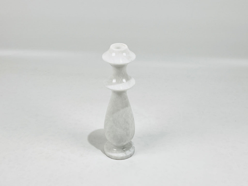 Traditional White Marble Candle Stand