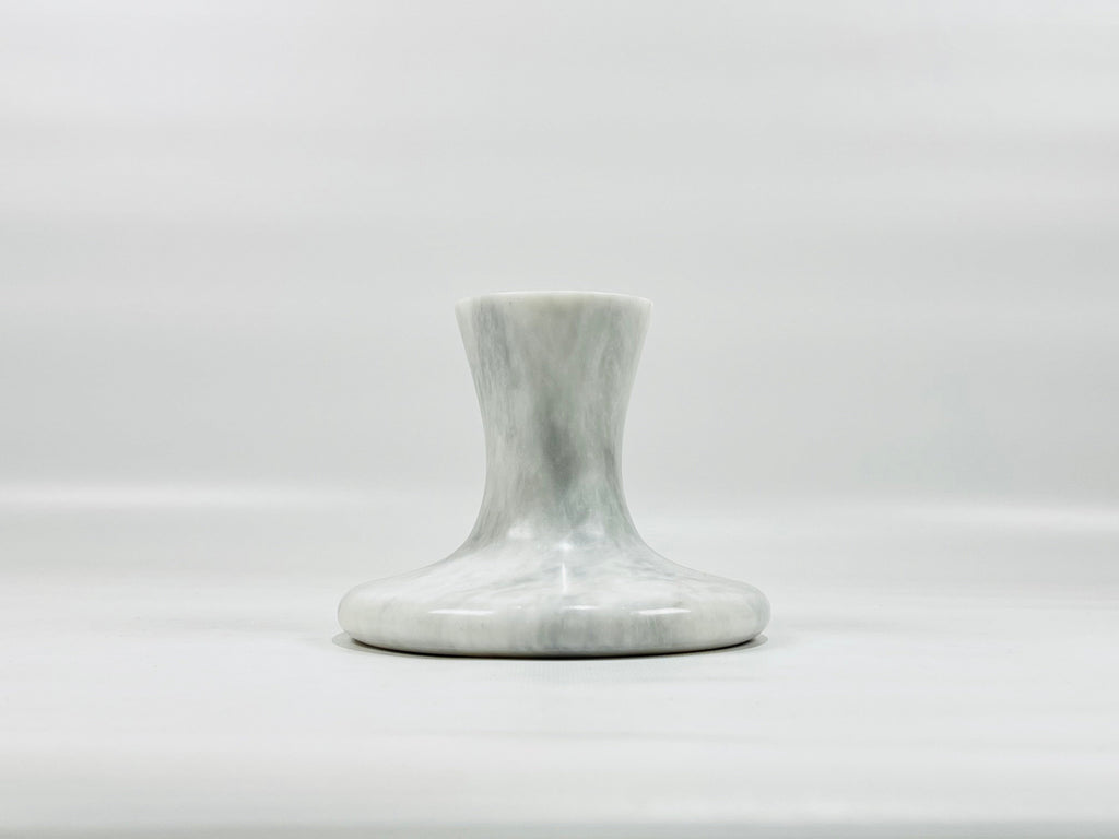 Stump Light Grey Marble Candle Stand