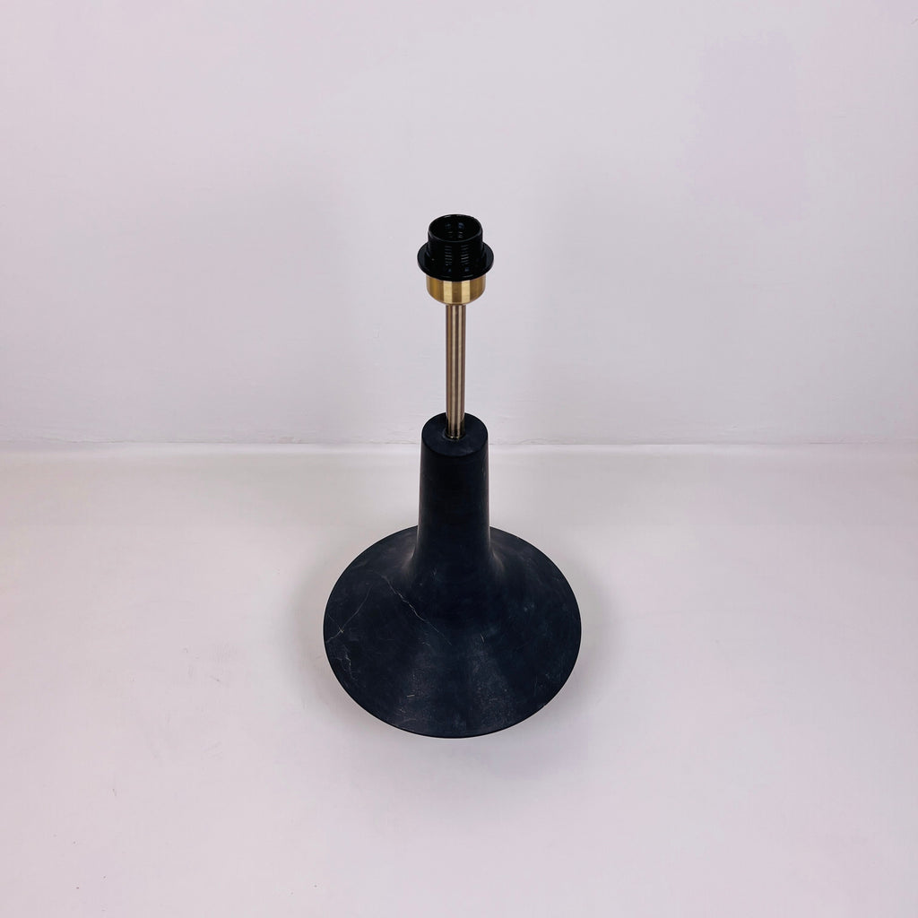 Bulged Saucer Black Table Lamp