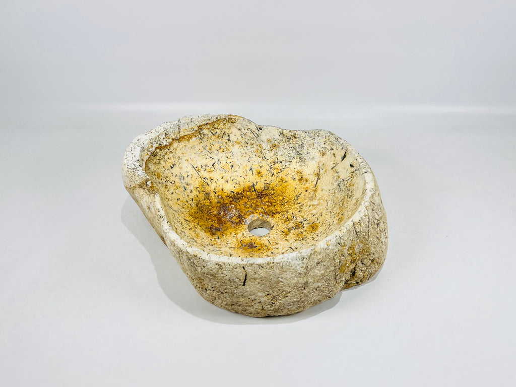 Honey Tainted  River Stone Sink