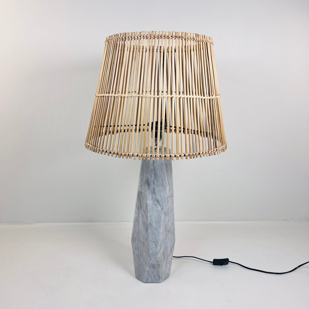 Irregular Bottom Marble Table Lamp