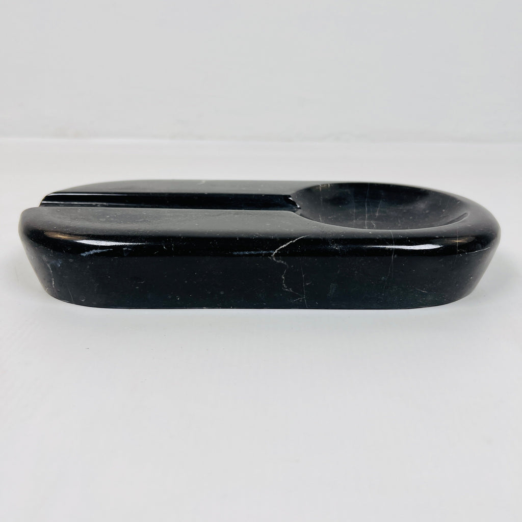 Marble Deep Black Ash Tray