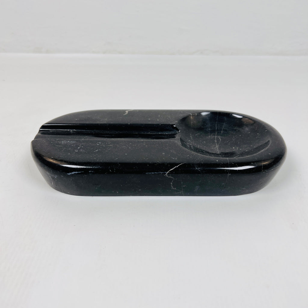 Marble Deep Black Ash Tray