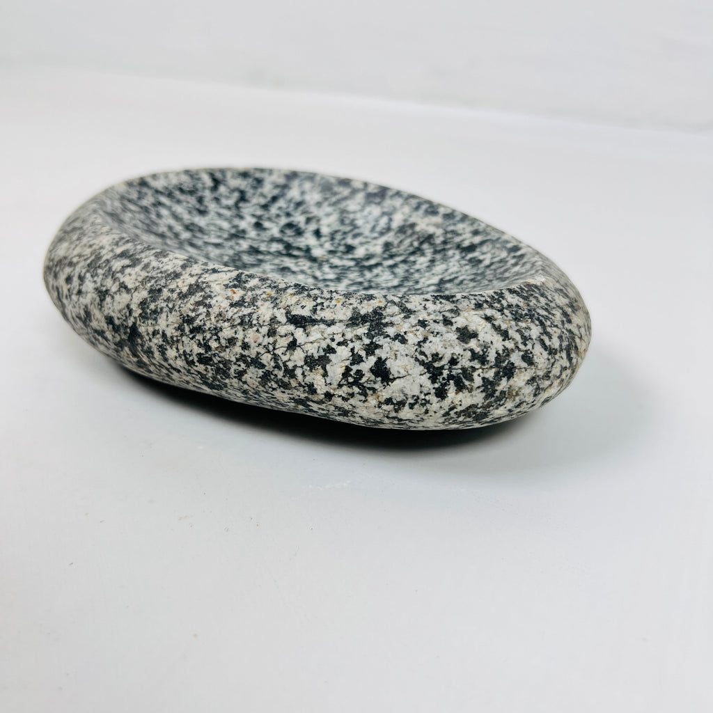 Riverstone Stone Inkwell Splotched Soap Dish