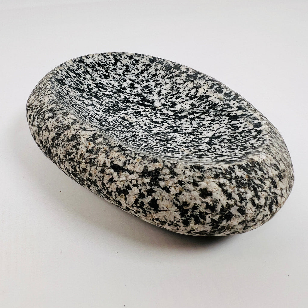 Riverstone Stone Inkwell Splotched Soap Dish