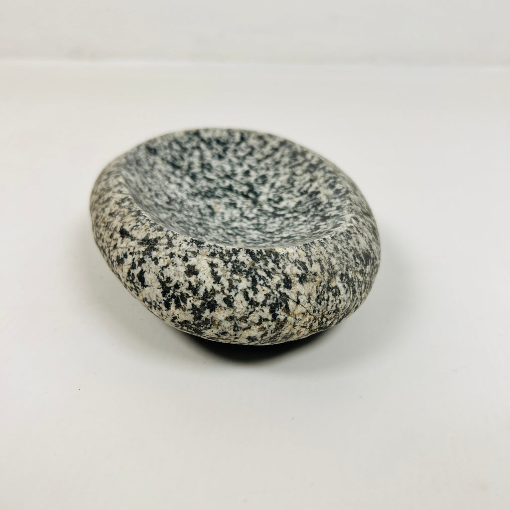 Riverstone Stone Inkwell Splotched Soap Dish