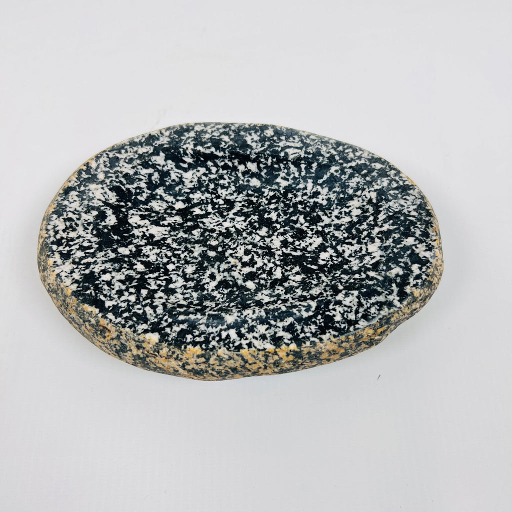 Riverstone White Speckled Soap Dish