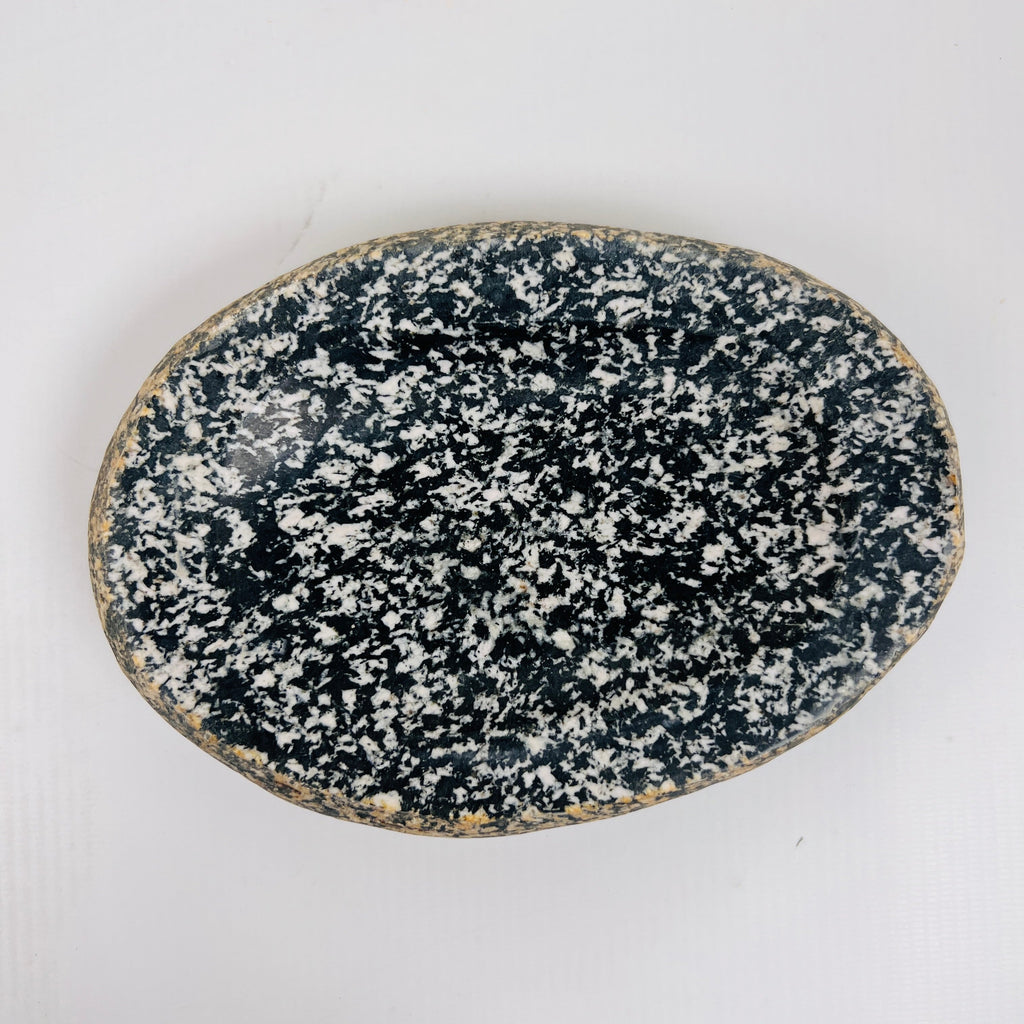 Riverstone White Speckled Soap Dish