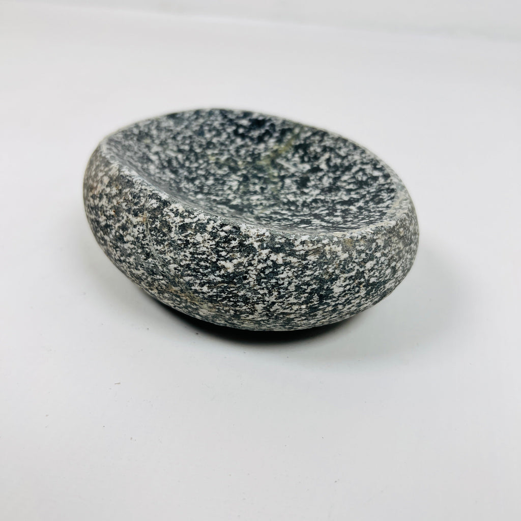 Riverstone Smoky Spotted Soap Dish