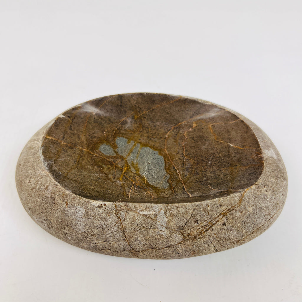 Riverstone Amber Webbed Soap Dish