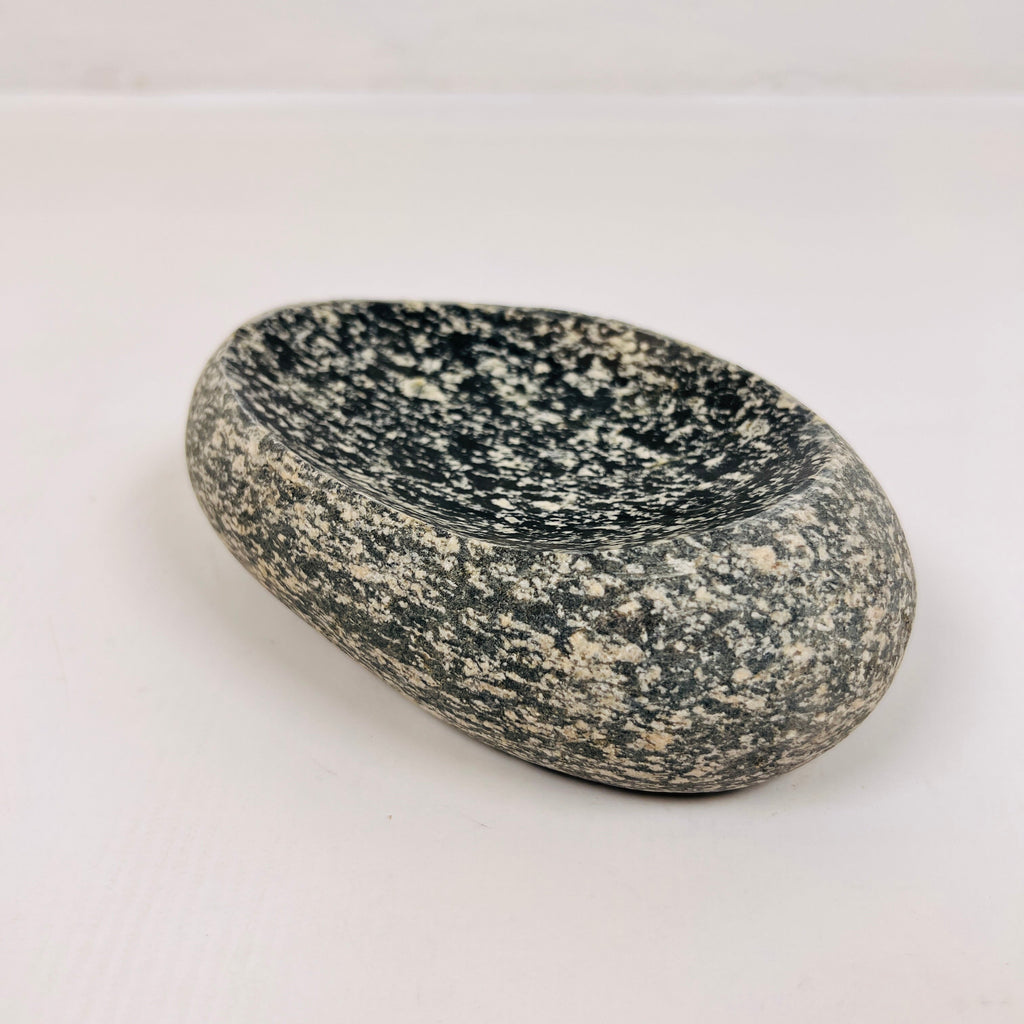 Riverstone Black Blotched Soap Dish