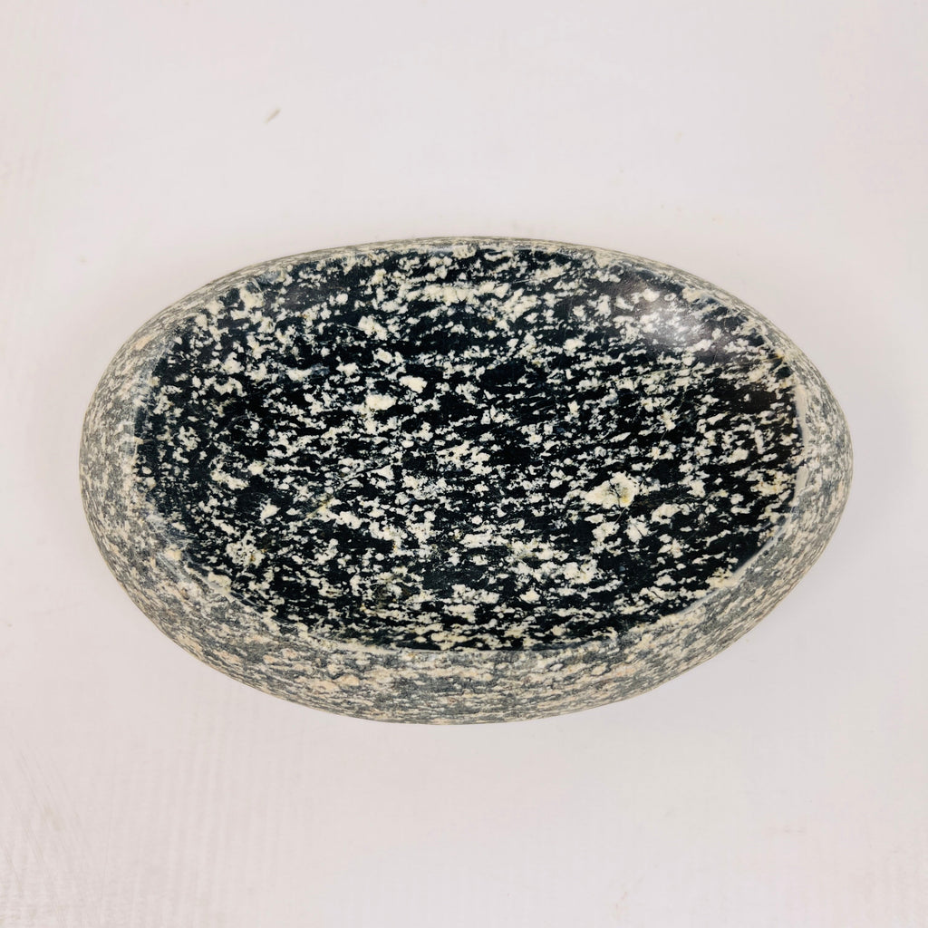 Riverstone Black Blotched Soap Dish