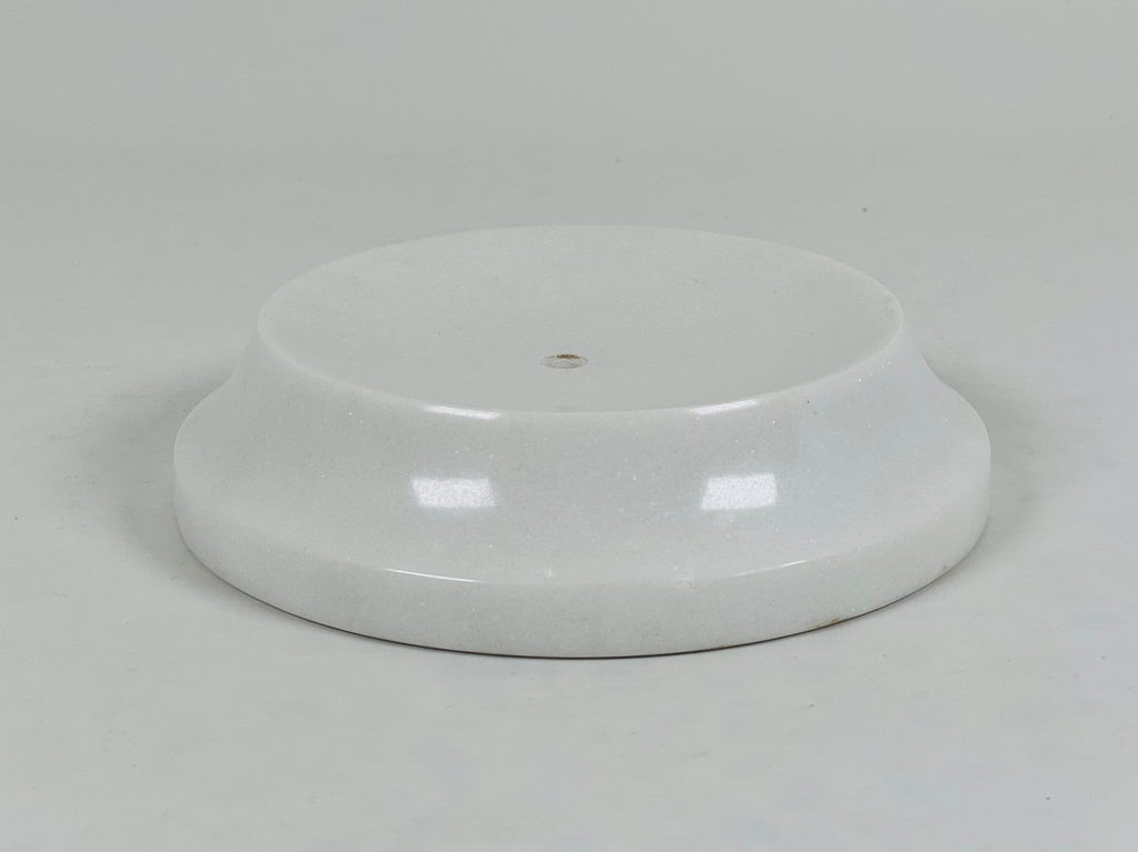 Crater White Opaque Soap Dish