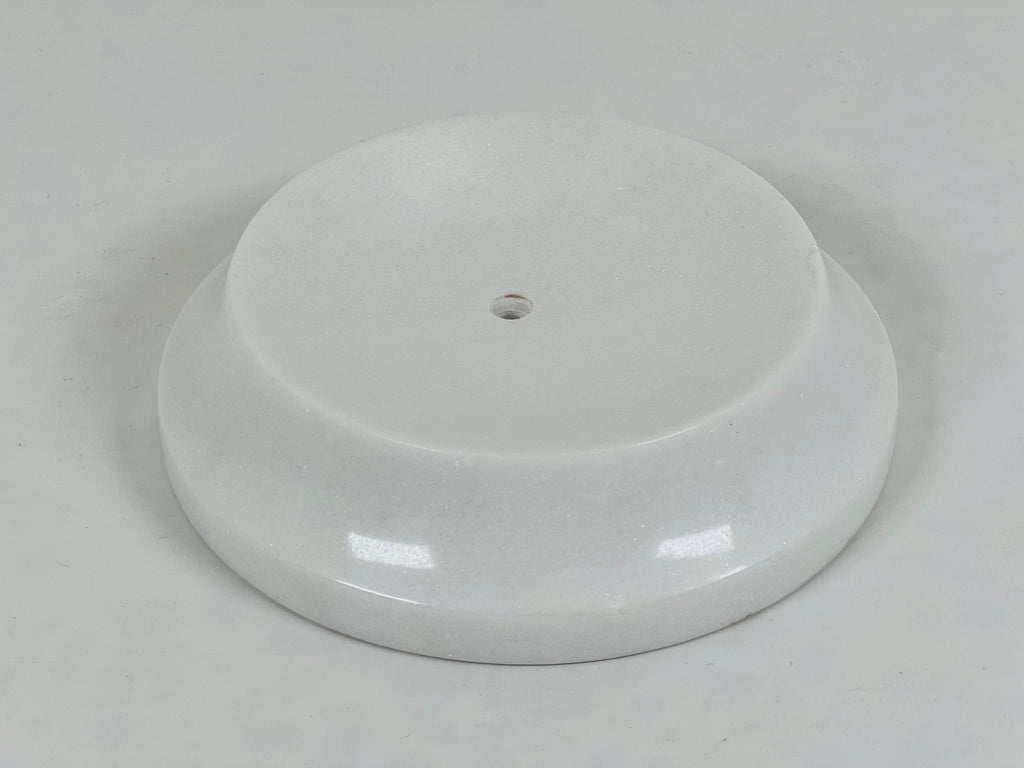 Crater White Opaque Soap Dish