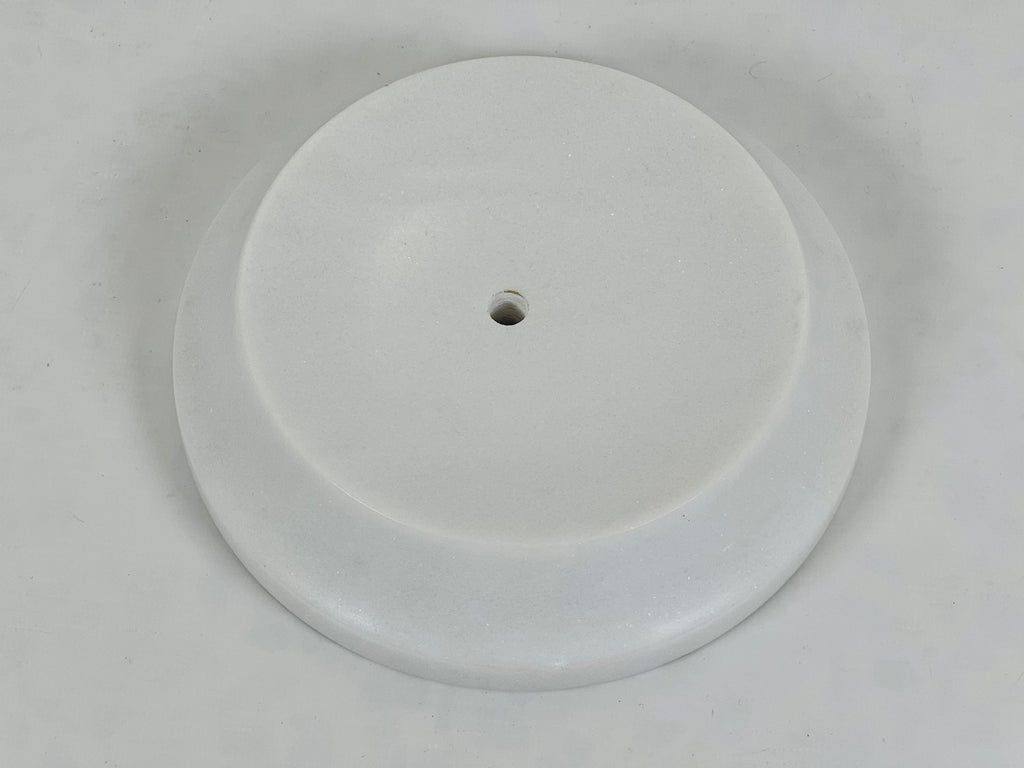 Crater White Opaque Soap Dish