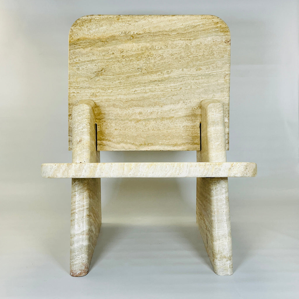 Travertine Throne Chair