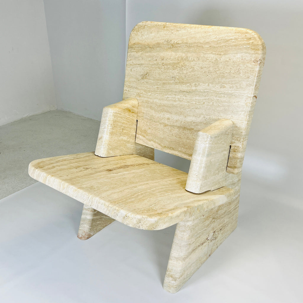 Travertine Throne Chair