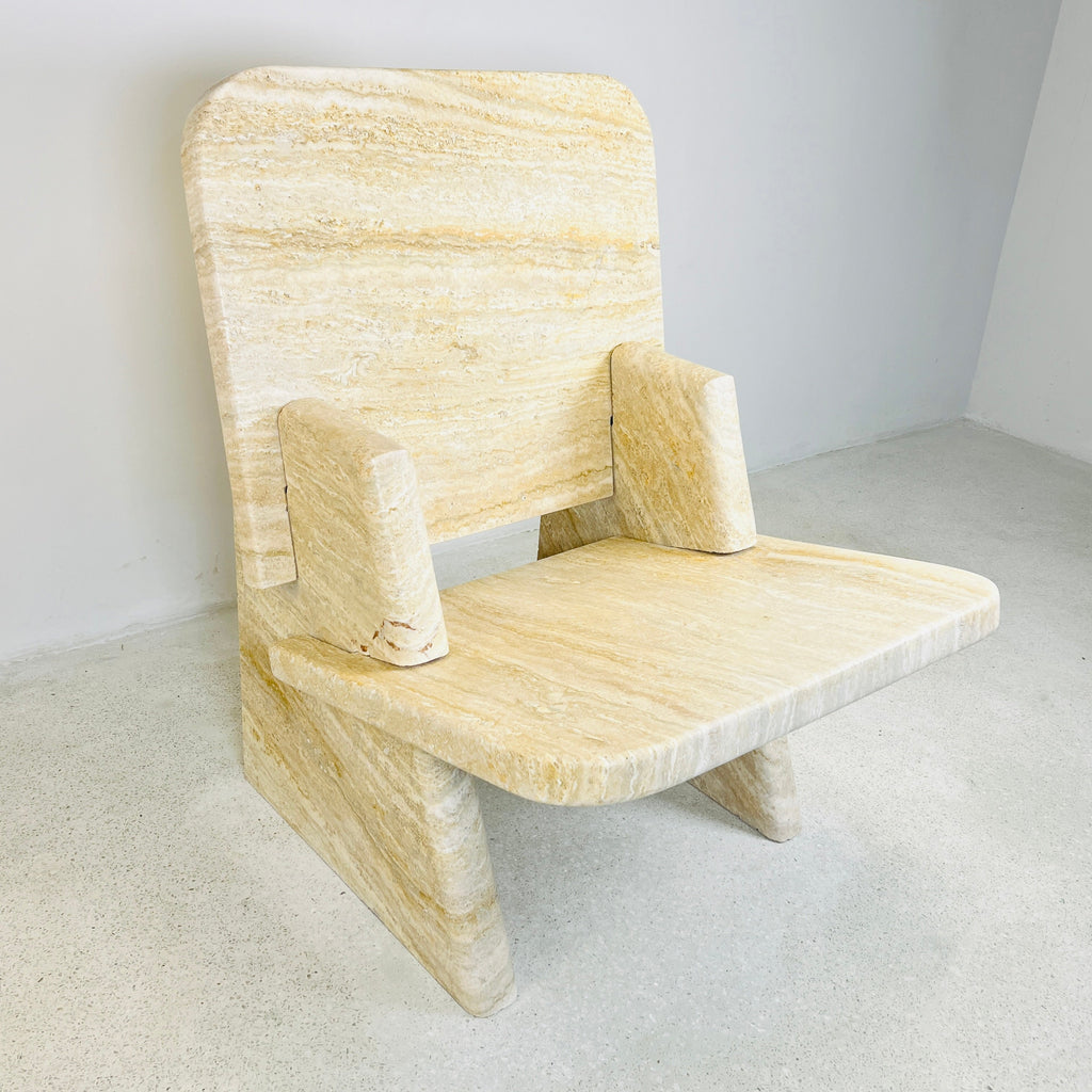 Travertine Throne Chair